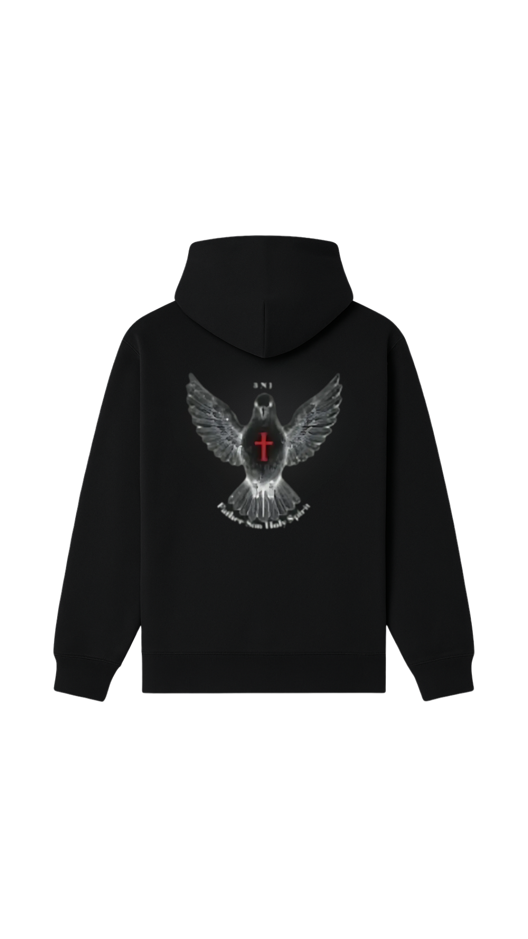3N1 Faith Hoodie – All Black w/ Dove & Cross Edition