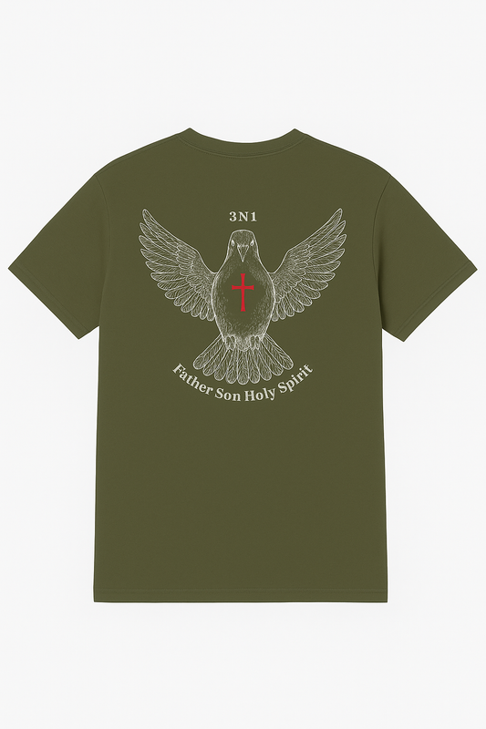 3N1 Dove Faith T-Shirt – Olive Green Edition