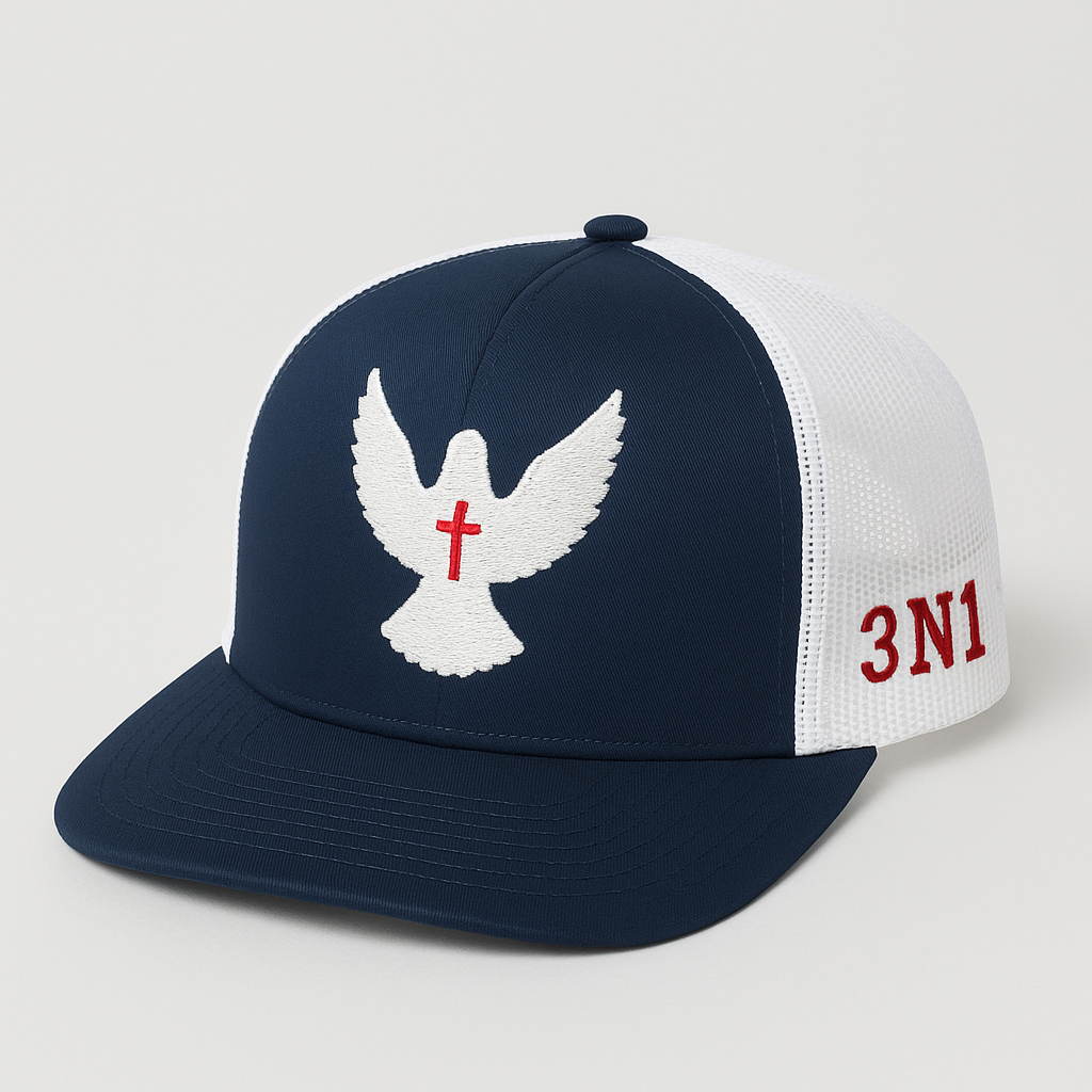 3N1 Trucker Snapback – Navy & White Dove Edition