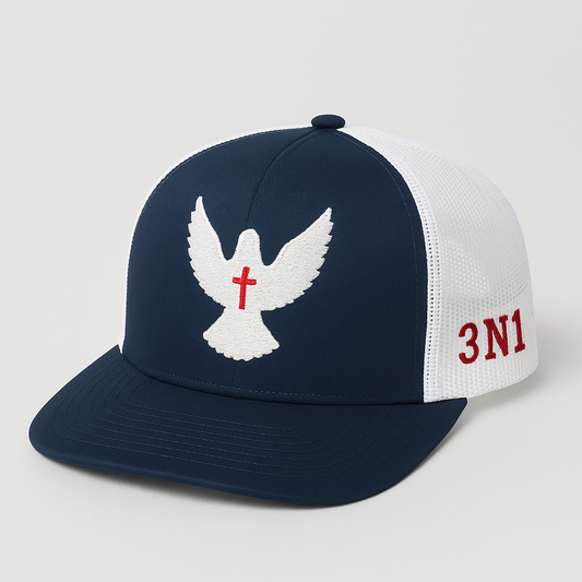 3N1 Trucker Snapback – Navy & White Dove Edition